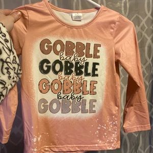 Girls thanksgiving shirt